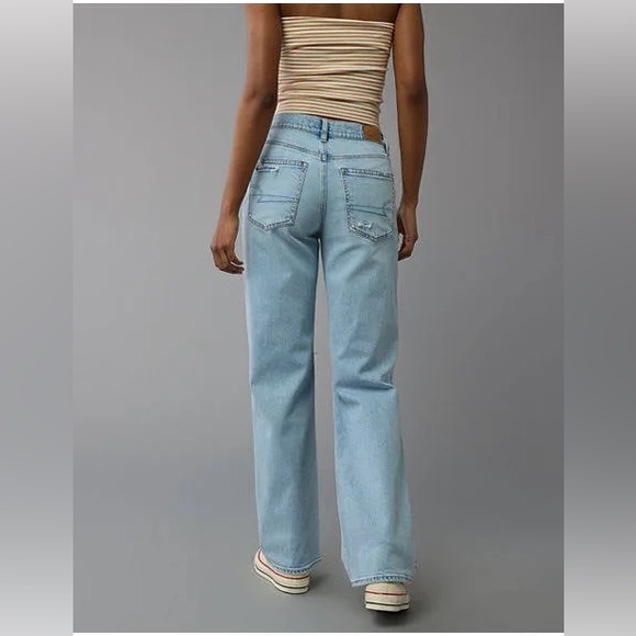 American Eagle AE Strigid Ripped High-Waisted Stovepipe Jeans NWT - Picture 3 of 10